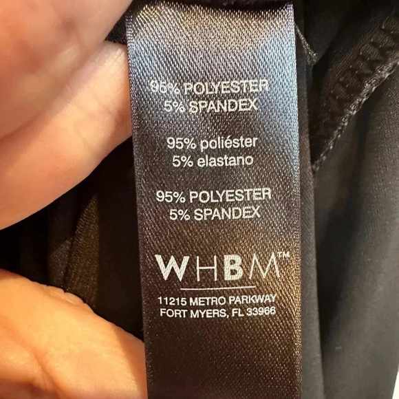 White House Black Market WHBM Black Chain Lace Up Shift Dress Size Medium M - Picture 7 of 8